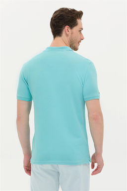 U. S. Polo Assn Мужская мятная базовая футболка с воротником-поло - U.s. polo assn фото 11