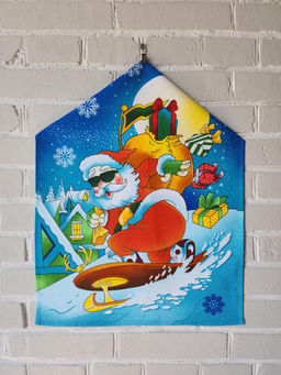 Полотенце вафельное "Новогодний марафон" р.45*60