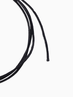 Цена за 3 шт. Шнурок для крестика, набор 3 шт. длина 100 см, диаметр 1.5 мм, нейлоновый гайтан, черный