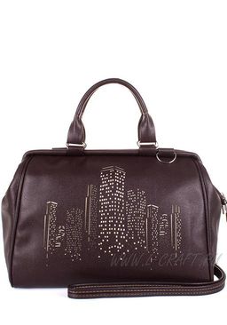 Сумка Модель №289.1 | кожзам | гладкий | коричневый | Р831-2 | 25897