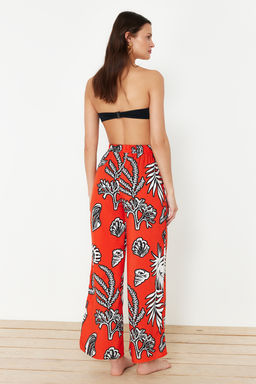 TRENDYOLMILLA Cicek Desenli Dokuma Plaj Pantolon TBESS24PL00021 фото 11