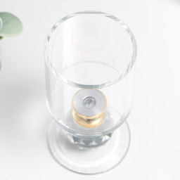 Стеклянный подсвечник на 1 свечу «Прозрачность», 9.2×5×5 см