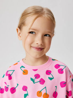 ACOOLA / Платье детское для девочек Halo розовый принт  фото 4