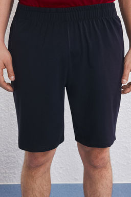 TRENDYOL MAN Siyah Slim Fit Kus Nak?sl? Sortlu Orme Pijama Tak?m? TMNSS25PT00073 - Trendyolmilla фото 3