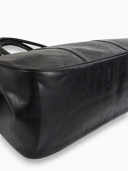 Сумка саквояж дорожная, на молнии, 48×18.5×30 см, чёрная