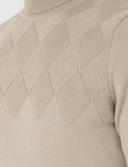 Kum Melanj Slim Fit Bal_k__ Yaka Triko Kazak - Pierre cardin фото 7