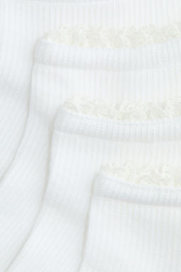 Pack de 2 calcetines sin ca?a ribeteados en encaje - H&m фото 3