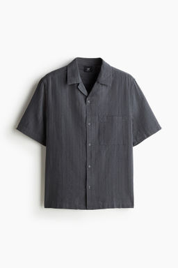 Camisa resort en mezcla de lino Regular Fit