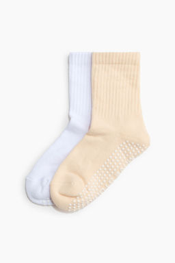Pack de 2 calcetines de yoga antideslizantes