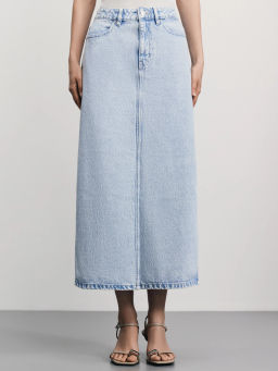 Джинсовая юбка макси / Zarina  фото 2