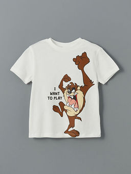 Tazmanya Canavar? Bask?l? Erkek ?ocuk Ti??rt ve ?ort 2li