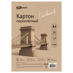 Картон переплетный ArtSpace А3 10л., толщина 1.5мм (Пк10_06578) в пакете