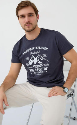 Футболка F511-06-882 d.grey - Fine joyce фото 3