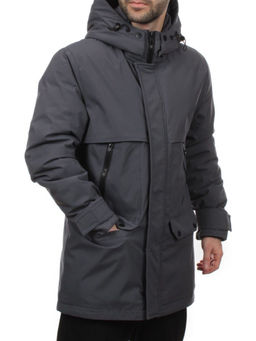 8891 DK. GRAY Куртка мужская зимняя облегченная (130 гр. холлофайбер)