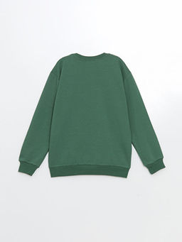 Bisiklet Yaka Bask?l? Erkek ?ocuk Sweatshirt - Waikiki фото 2