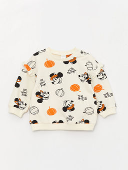 K?z Bebek Minnie Mouse Bask?l? Sweatshirt ve E?ofman Alt 2li - Waikiki фото 2