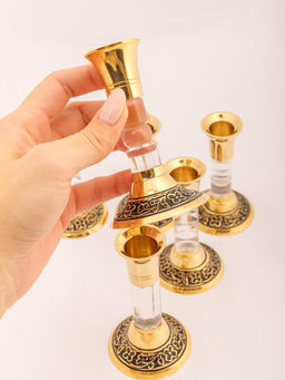 Подсвечник набор из 6-ти (HAJI антик) № П736/3 - Ганг фото 3