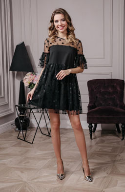 Платье мини звезды