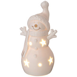 ФИГУРКА СНЕГОВИК С LED-ПОДСВЕТКОЙ 6,1*5,8*12 СМ