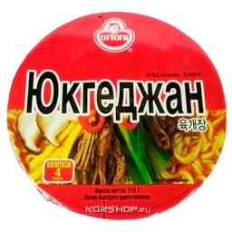 Лапша сублимированная Юккедян рамён Ottogi (чашка), Корея, 110г Акция