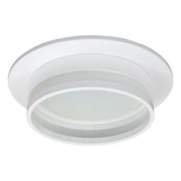 Светильник потолочный встраиваемый, 15W 230V GX53, белый, круг, без лампы, DL502 LUNA