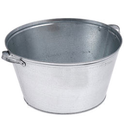 Таз оцинкованный круглый 26л