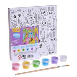 Картина по номерам Яркие кролики 15 15 см - Школа талантов фото 4