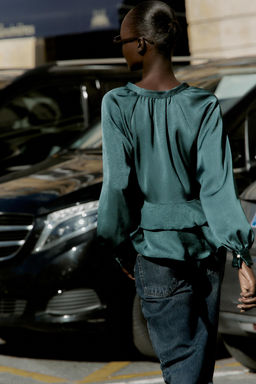 RUFFLED BLOUSE - Zara фото 4