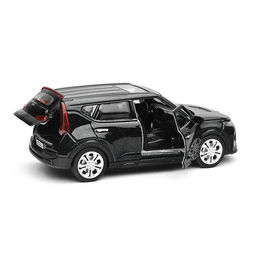 Машина металл KIA soul 12 см, (двери, багаж., черный)инерц, в коробке