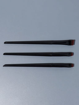 Цена за 2 шт. Набор кистей для макияжа SMOKY, 3 шт., чёрный