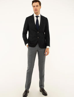 Темно-синяя приталенная куртка - Cacharel фото 11