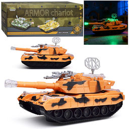 Танк "Боевая машина" свет, музыка, в коробке