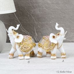 Статуэтка Слон 12,6х6х14 см / 202134-5 /уп 72/