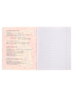 Цена за 5 шт. Тетрадь предметная, 48 листов в клетку, Calligrata «Журнал. Русский язык»