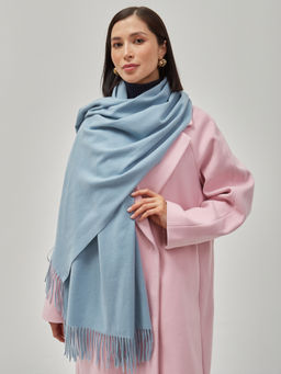 В составе шерсть ! теплый двусторонний палантин - Tantino фото 6