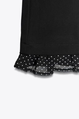 RUFFLED MINI FLARE TROUSERS - Zara фото 6