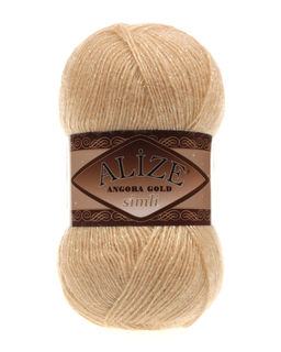 Ангора голд сим (Angora gold sim) пряжа Alize 20%шерсть 5%метанит 75%акрил 5х100г/500м фото 34