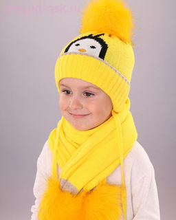 03-60-D Комплект детский (шапка+шарф) (48-50)