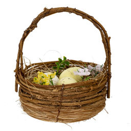 Изделие декоративное "Корзина пасхальная", L13,5 W12 H13,5 см