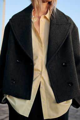 SHORT DOUBLE-BREASTED COAT - Zara фото 10