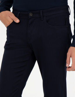 Lacivert Slim Fit Kanvas Pantolon - Pierre cardin фото 6