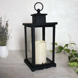 Светильник фонарь настольный 13x13x33 см / YR1101B /уп 24/черный - Галеонтрейд фото 2