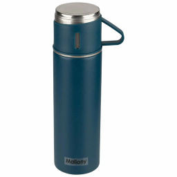 Набор: термос + ТЕРМОкружки FESTA, 0,5 л (3 кружки), синий арт.106055 - Mallony фото 3