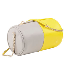 Итальянская кожаная сумка DuDu Bags серии Abigail | цитрусовый желтый