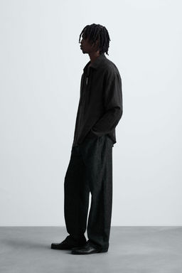 TEXTURED SEMI-SHEER POLO SHIRT - Zara фото 4