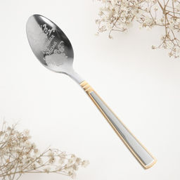 Ложка чайная с гравировкой Лучшая мама в мире, 3 х 14 см - Семейные традиции фото 3