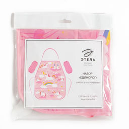 Фартук с нарукавниками детский Этель «Единорог», 49×39 см