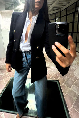 TAILORED DOUBLE-BREASTED BLAZER - Zara фото 3