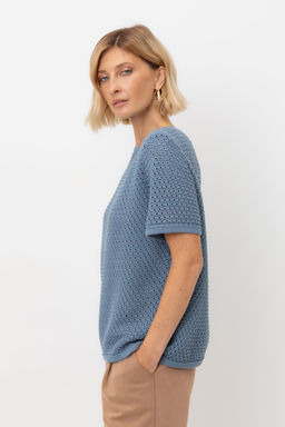 ЕВ 30221/пудрово-синий джемпер жен