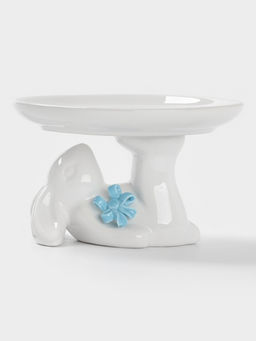 Блюдо для пирожных Зайка, 13?12?8 см, цвет белый - Доляна фото 2